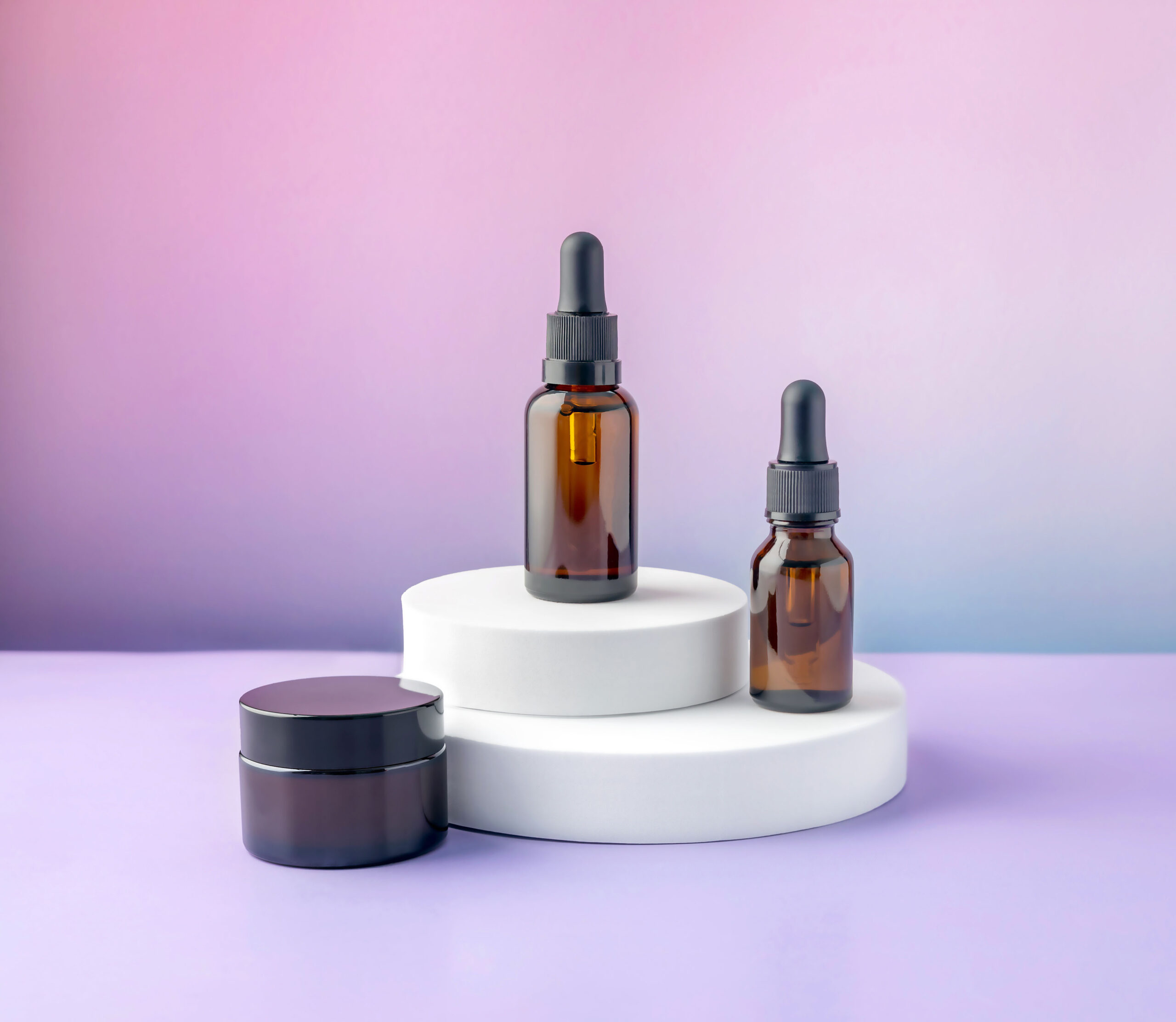 Cosmeticaproducten voor verkoop in de salon